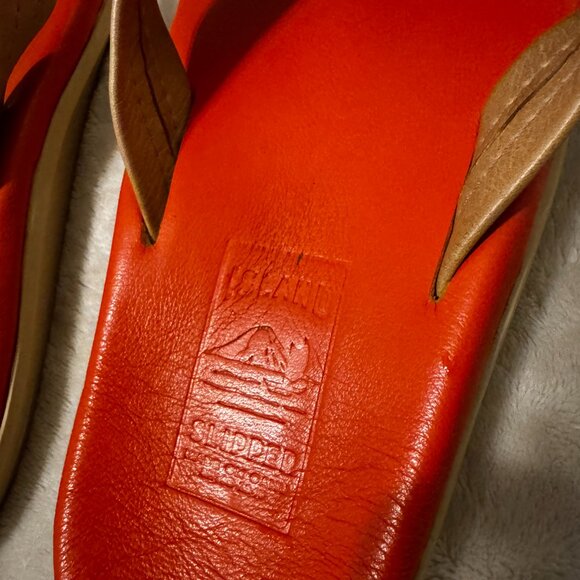 Island Slippers "The Classic" Full Grain Leather Flip Flops - Picture 12 of 13